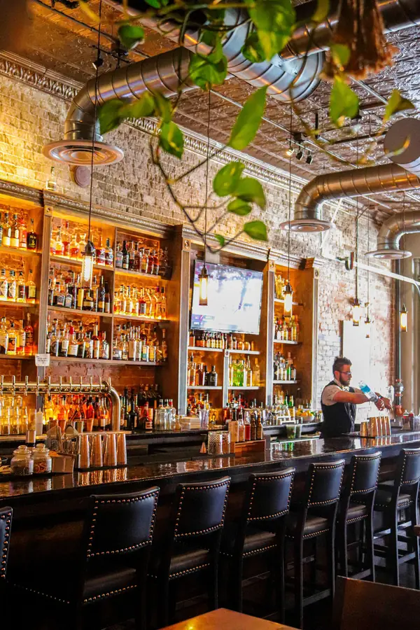 The bar at The Brickyard Downtown