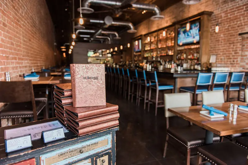 Inside dining room at The Brickyard Downtown